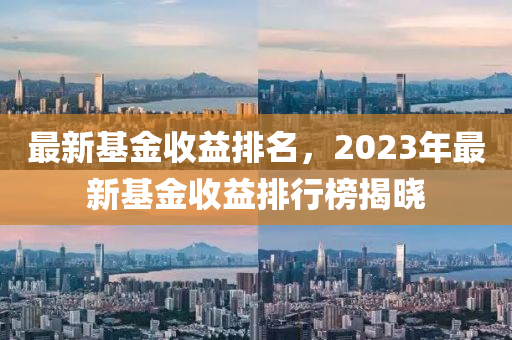 最新基金收益排名，2023年最新基金收益排行榜揭曉