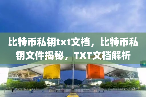 比特幣私鑰txt文檔，比特幣私鑰文件揭秘，TXT文檔解析