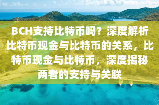 BCH支持比特幣嗎？深度解析比特幣現(xiàn)金與比特幣的關(guān)系，比特幣現(xiàn)金與比特幣，深度揭秘兩者的支持與關(guān)聯(lián)