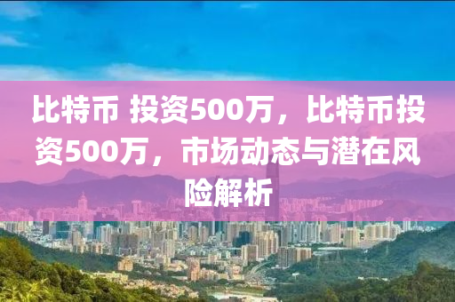 比特幣 投資500萬，比特幣投資500萬，市場動態(tài)與潛在風險解析