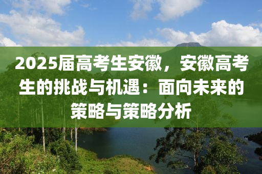 2025屆高考生安徽，安徽高考生的挑戰(zhàn)與機(jī)遇：面向未來的策略與策略分析