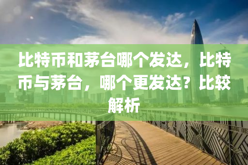 比特幣和茅臺哪個發(fā)達(dá)，比特幣與茅臺，哪個更發(fā)達(dá)？比較解析