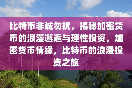 比特幣非誠勿擾，揭秘加密貨幣的浪漫邂逅與理性投資，加密貨幣情緣，比特幣的浪漫投資之旅