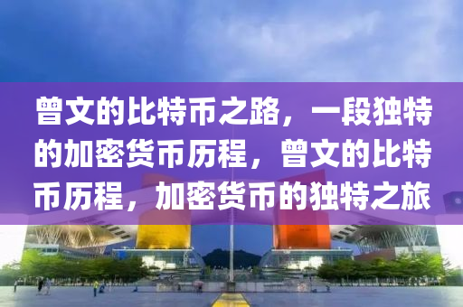 曾文的比特幣之路，一段獨特的加密貨幣歷程，曾文的比特幣歷程，加密貨幣的獨特之旅