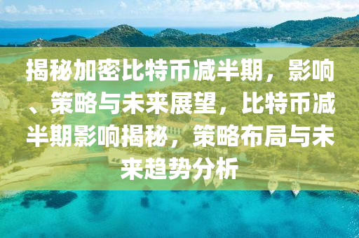 揭秘加密比特幣減半期，影響、策略與未來(lái)展望，比特幣減半期影響揭秘，策略布局與未來(lái)趨勢(shì)分析