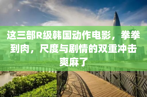 這三部R級韓國動作電影，拳拳到肉，尺度與劇情的雙重沖擊爽麻了