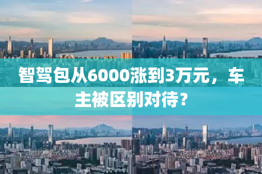 智駕包從6000漲到3萬(wàn)元，車(chē)主被區(qū)別對(duì)待？