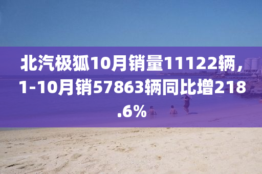 北汽極狐10月銷量11122輛，1-10月銷57863輛同比增218.6%