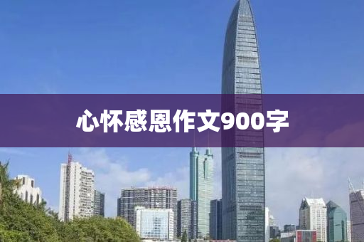 心懷感恩作文900字