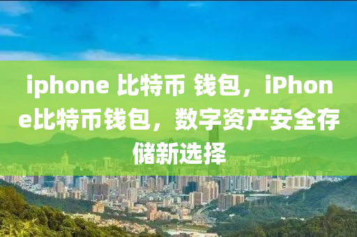 iphone 比特幣 錢包，iPhone比特幣錢包，數(shù)字資產(chǎn)安全存儲新選擇