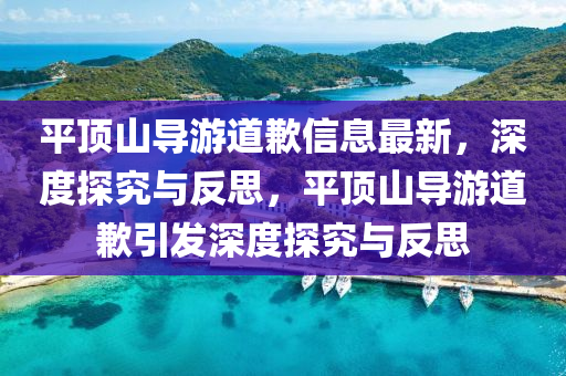 平頂山導游道歉信息最新，深度探究與反思，平頂山導游道歉引發(fā)深度探究與反思