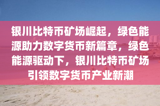 銀川比特幣礦場崛起，綠色能源助力數(shù)字貨幣新篇章，綠色能源驅(qū)動下，銀川比特幣礦場引領(lǐng)數(shù)字貨幣產(chǎn)業(yè)新潮