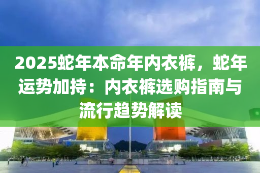 2025蛇年本命年內(nèi)衣褲，蛇年運(yùn)勢(shì)加持：內(nèi)衣褲選購(gòu)指南與流行趨勢(shì)解讀