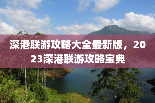 深港聯(lián)游攻略大全最新版，2023深港聯(lián)游攻略寶典