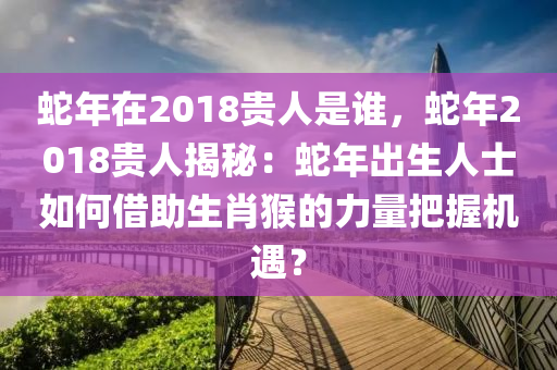 蛇年在2018貴人是誰，蛇年2018貴人揭秘：蛇年出生人士如何借助生肖猴的力量把握機遇？