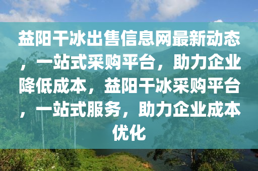 益陽(yáng)干冰出售信息網(wǎng)最新動(dòng)態(tài)，一站式采購(gòu)平臺(tái)，助力企業(yè)降低成本，益陽(yáng)干冰采購(gòu)平臺(tái)，一站式服務(wù)，助力企業(yè)成本優(yōu)化