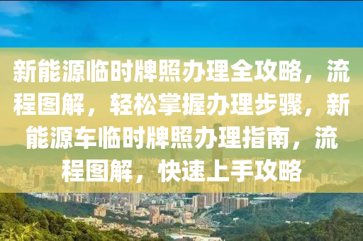 新能源臨時牌照辦理全攻略，流程圖解，輕松掌握辦理步驟，新能源車臨時牌照辦理指南，流程圖解，快速上手攻略