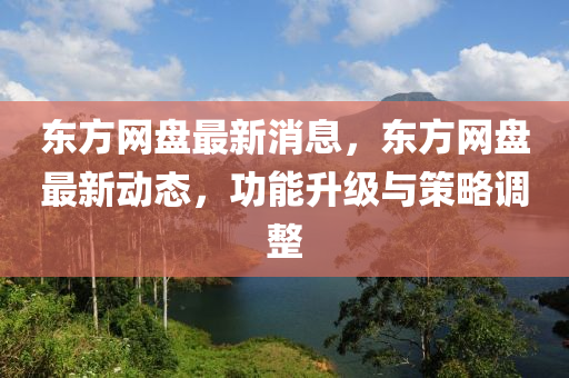 東方網盤最新消息，東方網盤最新動態(tài)，功能升級與策略調整