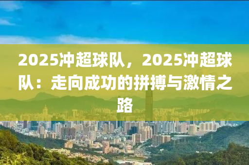 2025沖超球隊(duì)，2025沖超球隊(duì)：走向成功的拼搏與激情之路