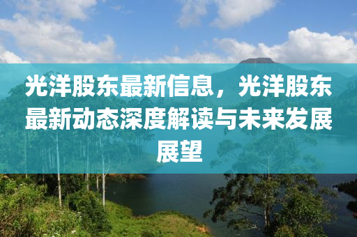 光洋股東最新信息，光洋股東最新動態(tài)深度解讀與未來發(fā)展展望