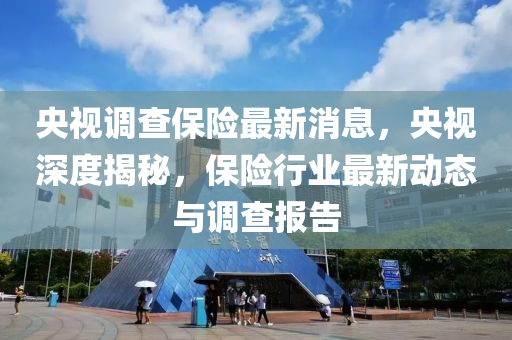 央視調查保險最新消息，央視深度揭秘，保險行業(yè)最新動態(tài)與調查報告