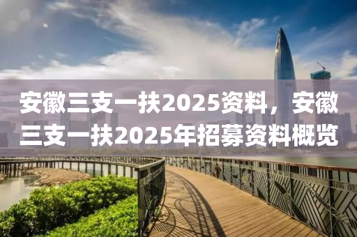 安徽三支一扶2025資料，安徽三支一扶2025年招募資料概覽