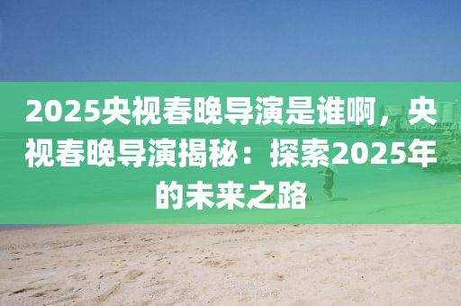 2025央視春晚導(dǎo)演是誰(shuí)啊，央視春晚導(dǎo)演揭秘：探索2025年的未來(lái)之路