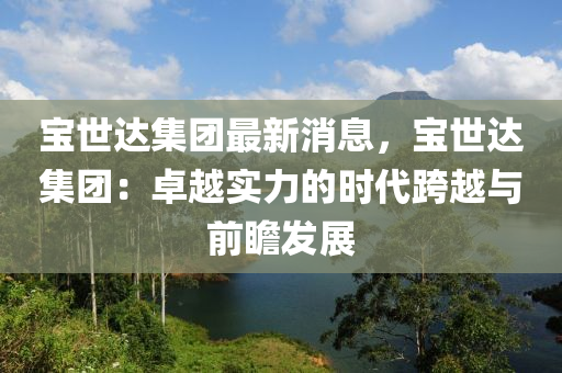 寶世達集團最新消息，寶世達集團：卓越實力的時代跨越與前瞻發(fā)展