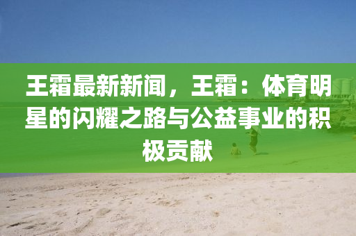 王霜最新新聞，王霜：體育明星的閃耀之路與公益事業(yè)的積極貢獻(xiàn)