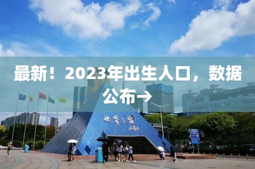 最新！2023年出生人口，數據公布→