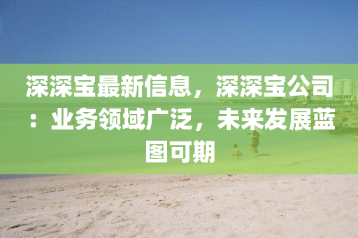 深深寶最新信息，深深寶公司：業(yè)務(wù)領(lǐng)域廣泛，未來發(fā)展藍(lán)圖可期