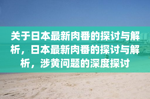 關(guān)于日本最新肉番的探討與解析，日本最新肉番的探討與解析，涉黃問題的深度探討