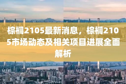 棕櫚2105最新消息，棕櫚2105市場動態(tài)及相關(guān)項目進展全面解析