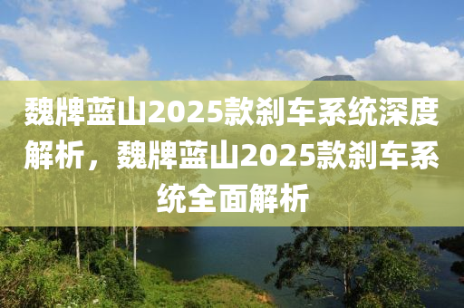 魏牌藍(lán)山2025款剎車系統(tǒng)深度解析，魏牌藍(lán)山2025款剎車系統(tǒng)全面解析