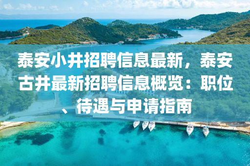 泰安小井招聘信息最新，泰安古井最新招聘信息概覽：職位、待遇與申請指南