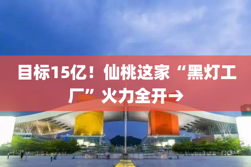 目標(biāo)15億！仙桃這家“黑燈工廠”火力全開→