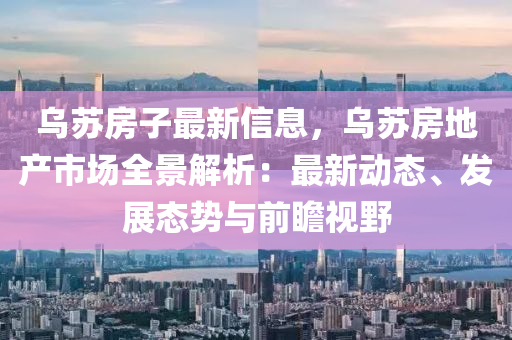 烏蘇房子最新信息，烏蘇房地產(chǎn)市場(chǎng)全景解析：最新動(dòng)態(tài)、發(fā)展態(tài)勢(shì)與前瞻視野