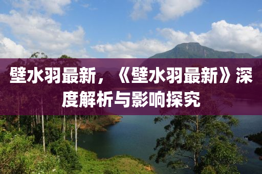 壁水羽最新，《壁水羽最新》深度解析與影響探究