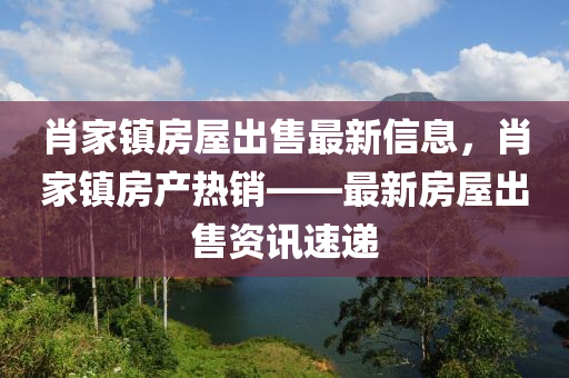 肖家鎮(zhèn)房屋出售最新信息，肖家鎮(zhèn)房產(chǎn)熱銷——最新房屋出售資訊速遞