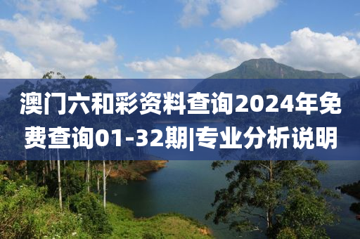 澳門六和彩資料查詢2024年免費查詢01-32期|專業(yè)分析說明