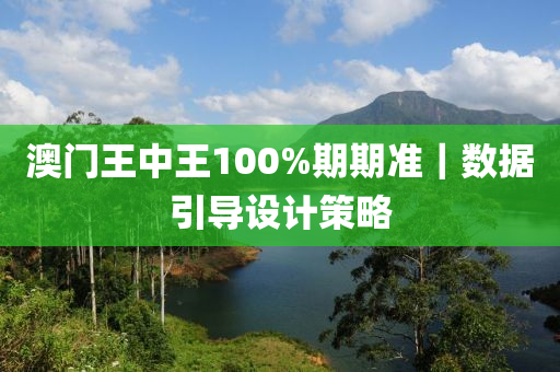 澳門(mén)王中王100%期期準(zhǔn)｜數(shù)據(jù)引導(dǎo)設(shè)計(jì)策略