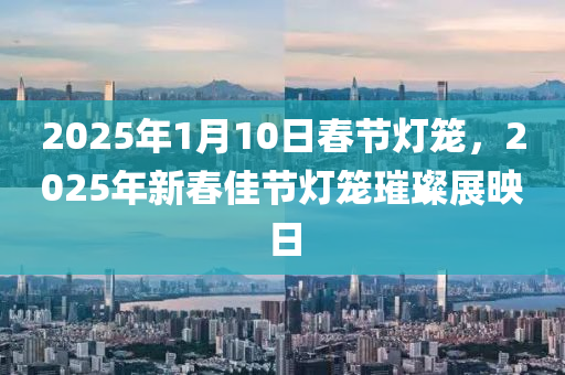 2025年1月10日春節(jié)燈籠，2025年新春佳節(jié)燈籠璀璨展映日