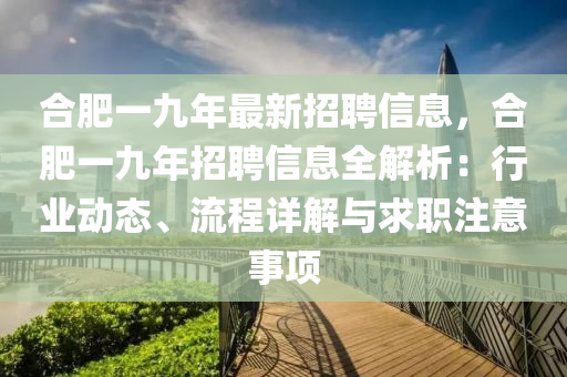 合肥一九年最新招聘信息，合肥一九年招聘信息全解析：行業(yè)動態(tài)、流程詳解與求職注意事項