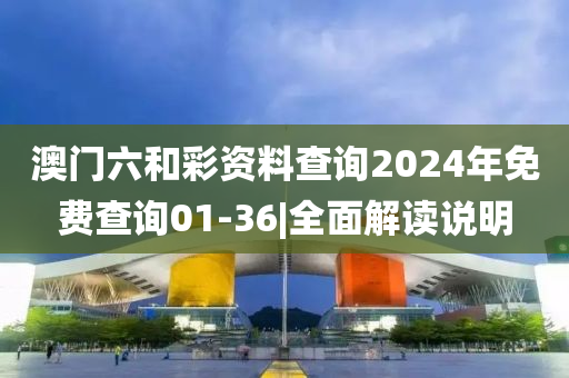 澳門六和彩資料查詢2024年免費查詢01-36|全面解讀說明