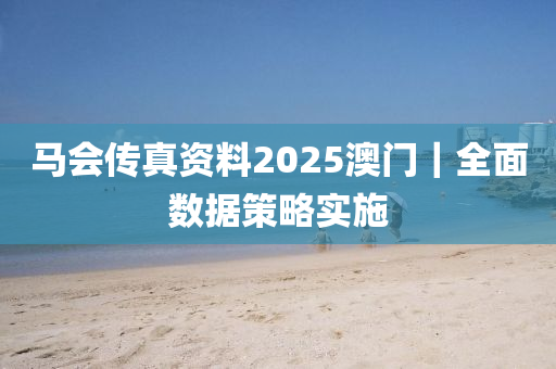 馬會(huì)傳真資料2025澳門｜全面數(shù)據(jù)策略實(shí)施