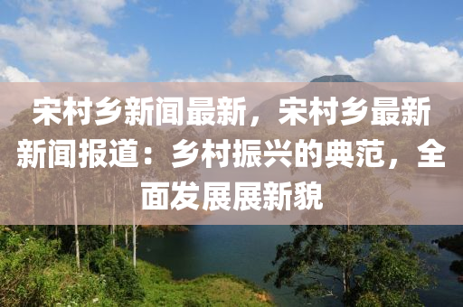 宋村鄉(xiāng)新聞最新，宋村鄉(xiāng)最新新聞報道：鄉(xiāng)村振興的典范，全面發(fā)展展新貌