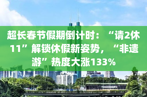 超長春節(jié)假期倒計時：“請2休11”解鎖休假新姿勢，“非遺游”熱度大漲133%