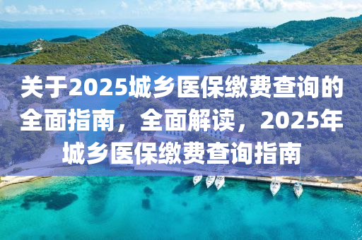 關(guān)于2025城鄉(xiāng)醫(yī)保繳費(fèi)查詢的全面指南，全面解讀，2025年城鄉(xiāng)醫(yī)保繳費(fèi)查詢指南