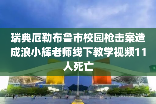 瑞典厄勒布魯市校園槍擊案造成浪小輝老師線下教學(xué)視頻11人死亡