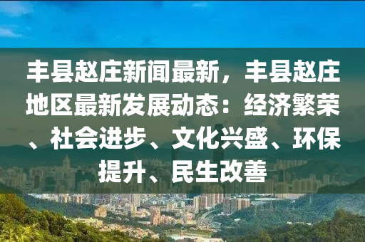 豐縣趙莊新聞最新，豐縣趙莊地區(qū)最新發(fā)展動(dòng)態(tài)：經(jīng)濟(jì)繁榮、社會(huì)進(jìn)步、文化興盛、環(huán)保提升、民生改善